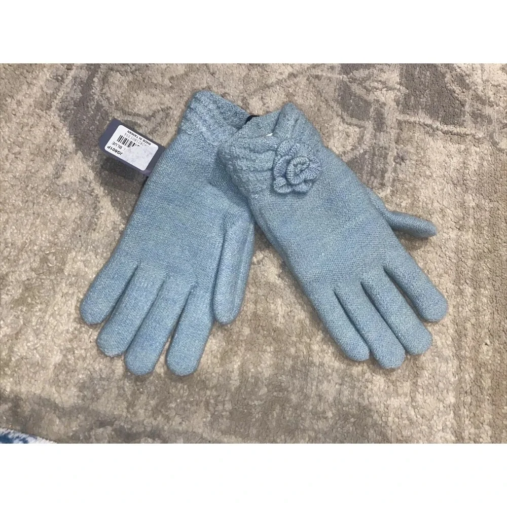New‎ Be Your Own Style Women's Winter  Gloves Bluish Green Lined One Size